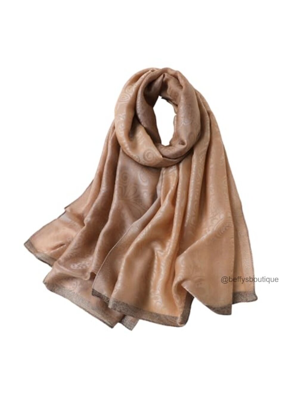 Lightweight Silk Blend Gradient Scarf 75x28 Inch Versatile Wrap Shawl